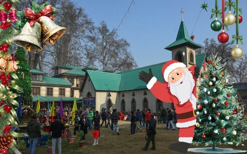 جموں وکشمیرمیں کرسمس: سری نگرمیں دعائیہ تقریب، سیاحتی مقامات پرہجوم 